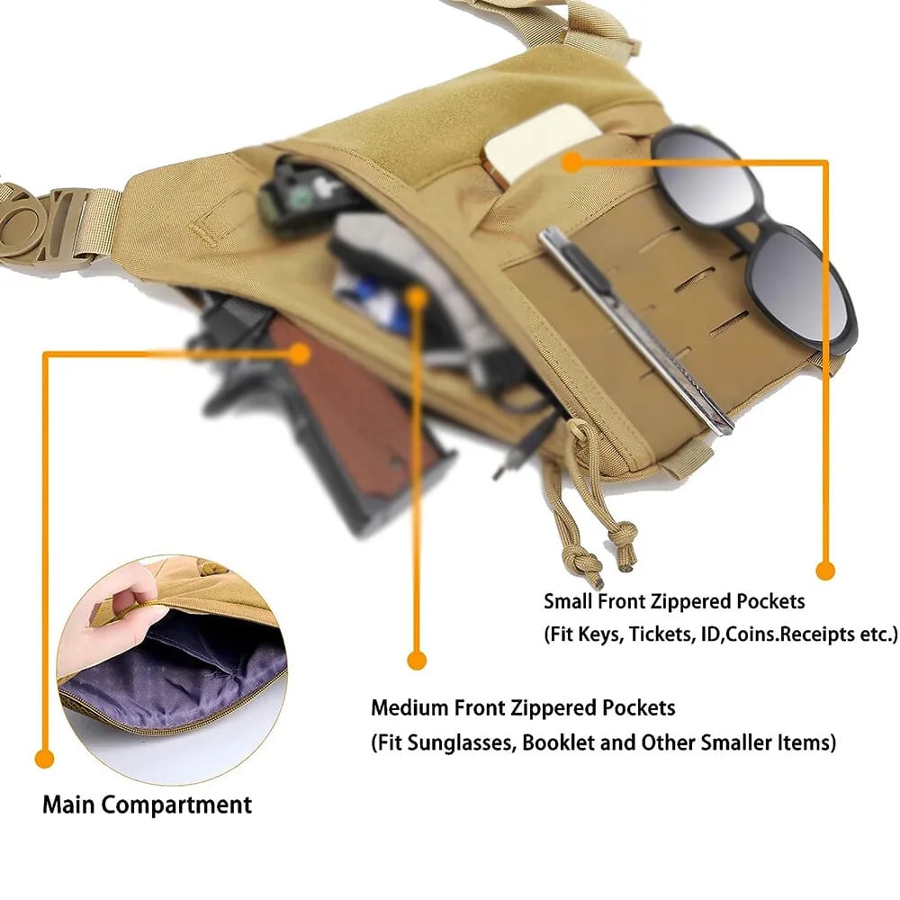 Concealed Tactical Crossbody Sling Bag