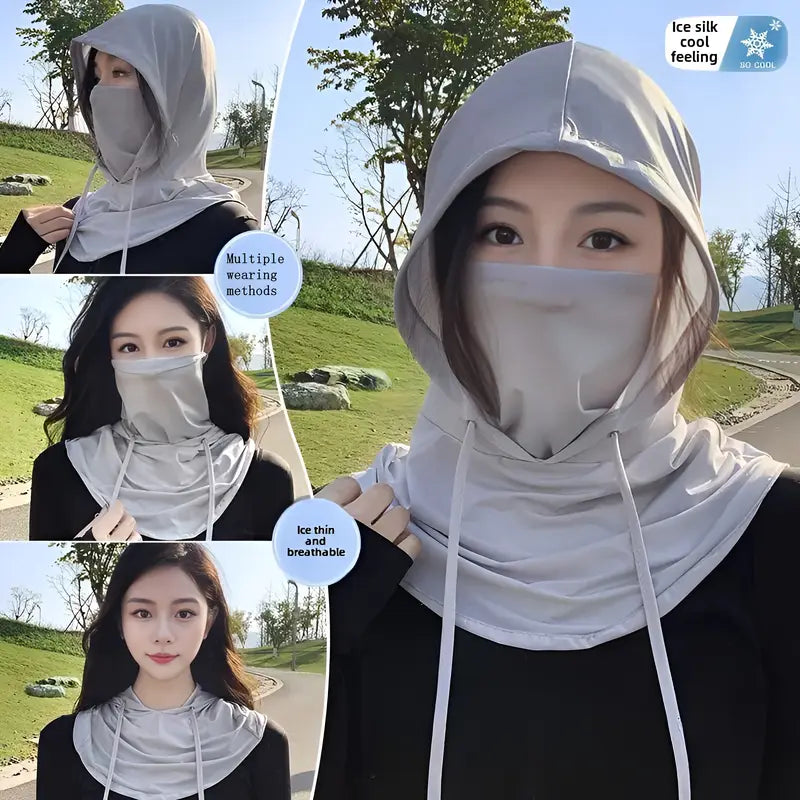 4-in-1 Summer Sun Protection Full Face Mask and Neck Gaiter