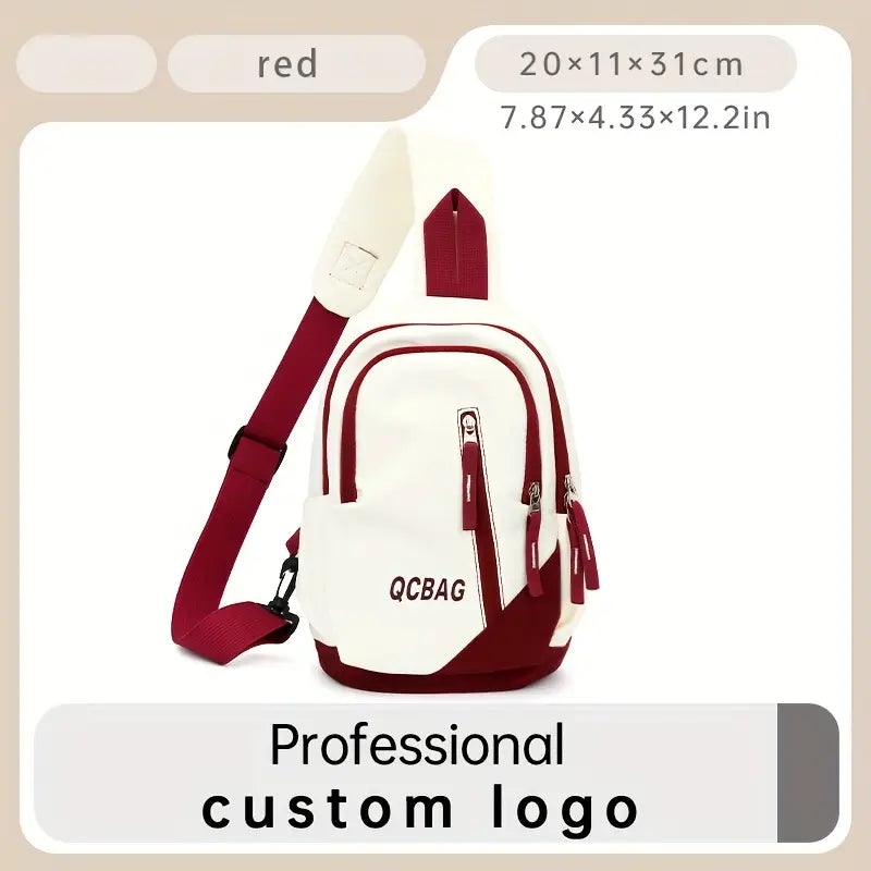 Casual Letter Graphic Chest Bag Crossbody Bag For Commute