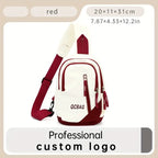 Casual Letter Graphic Chest Bag Crossbody Bag For Commute