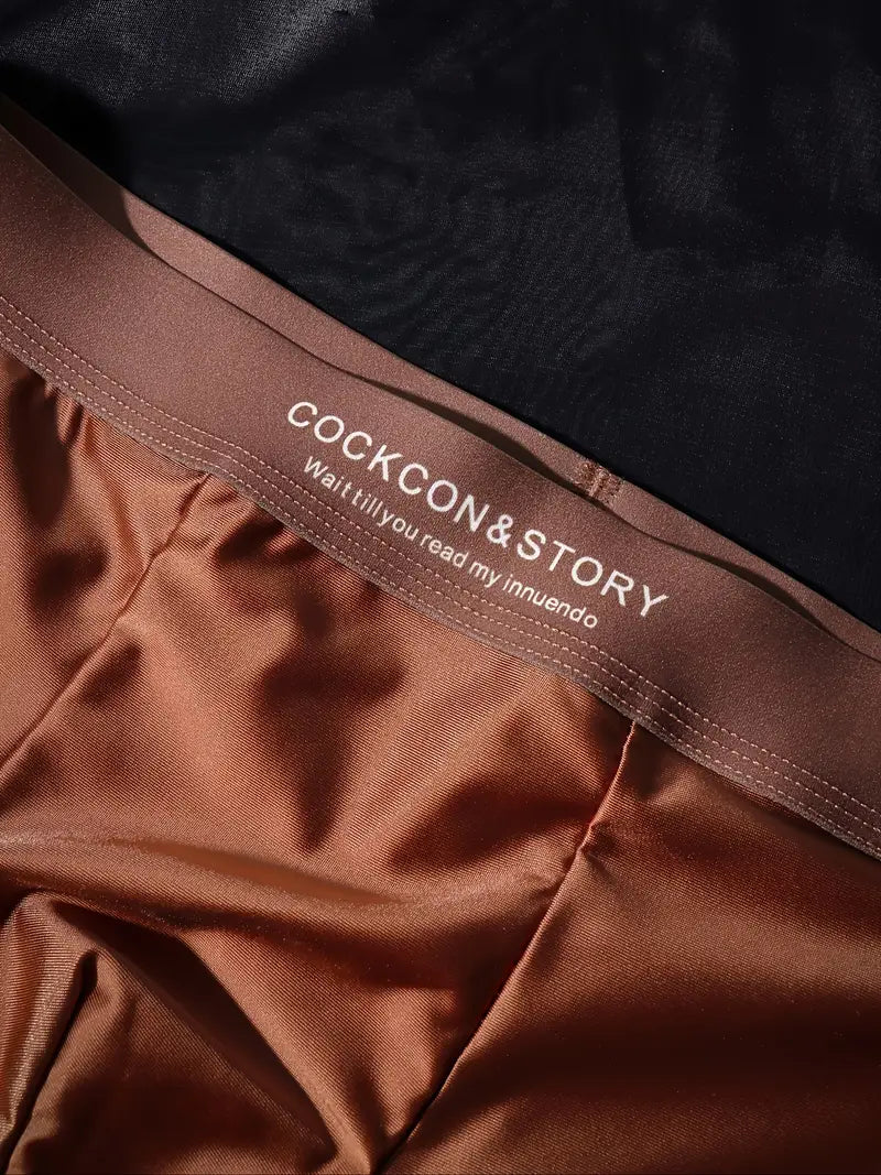 Men’s Satin Mulberry Silk Boxer Briefs