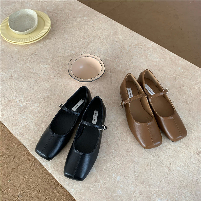 Women's New Vintage Square Toe Mary Jane Shoes