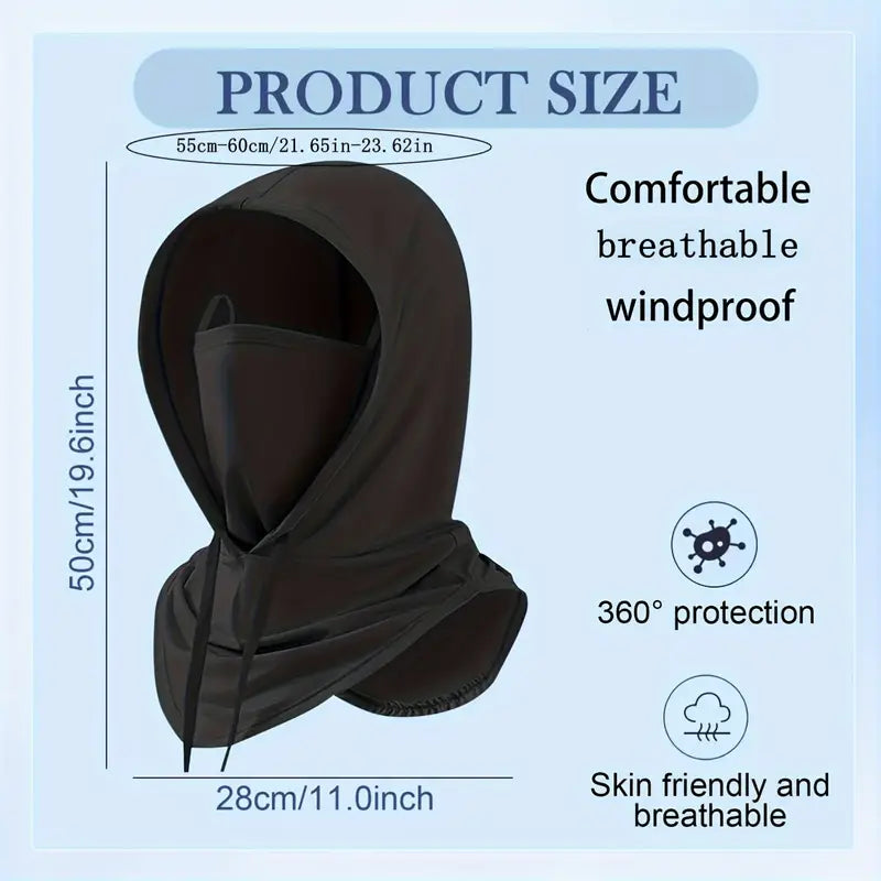 4-in-1 Summer Sun Protection Full Face Mask and Neck Gaiter