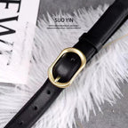 Trendy Casual Women's Jeans Belt Slim Versatile Fashion Cross-Border Ins Design