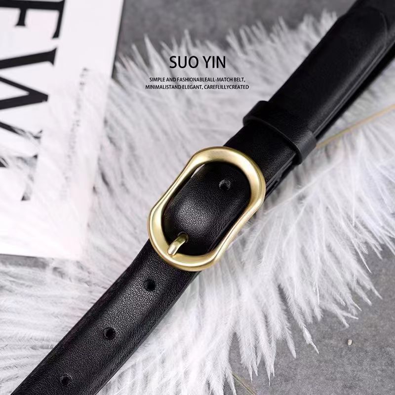 Trendy Casual Women's Jeans Belt Slim Versatile Fashion Cross-Border Ins Design