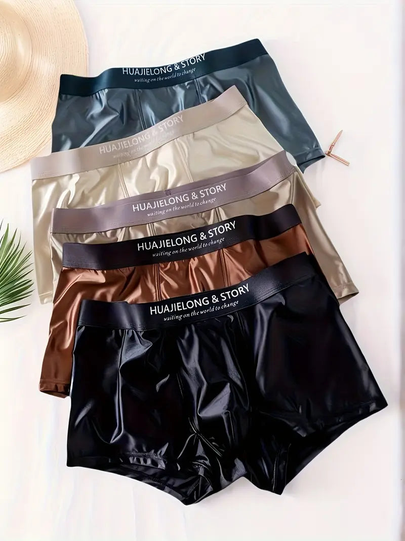Men’s Satin Mulberry Silk Boxer Briefs