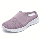 New Summer Women's Shoes Breathable Half Slipper Mesh Upper with Comfortable Sole
