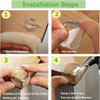 Silicone Corner Protector for Tables, Furniture, and Cabinets