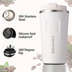 510ml Vacuum Insulated Coffee Cup with Lid - Double-Wall Thermal Tumbler