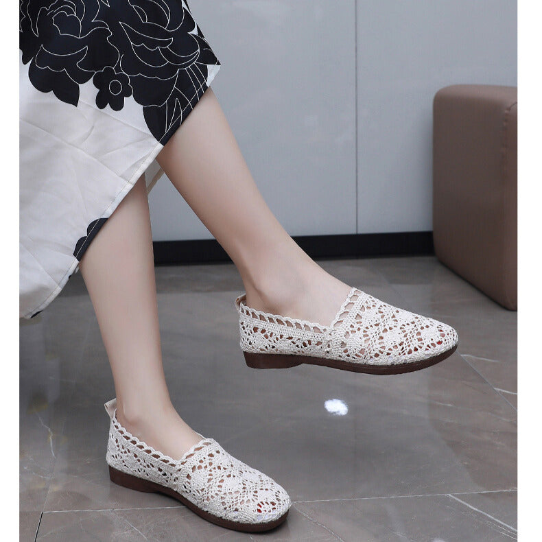 2026 Women's New Hollow Round Toe Casual Shoes