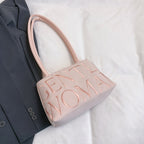 Gentle Woman Colorful Nylon Shoulder Bag  Letter Design Single Shoulder Women's Bag