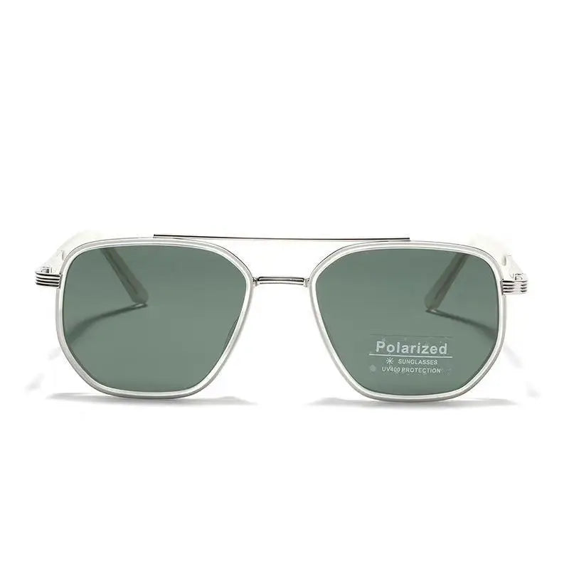 2025 Geometric Frame Double Beam Sun Protection Glasses Trends