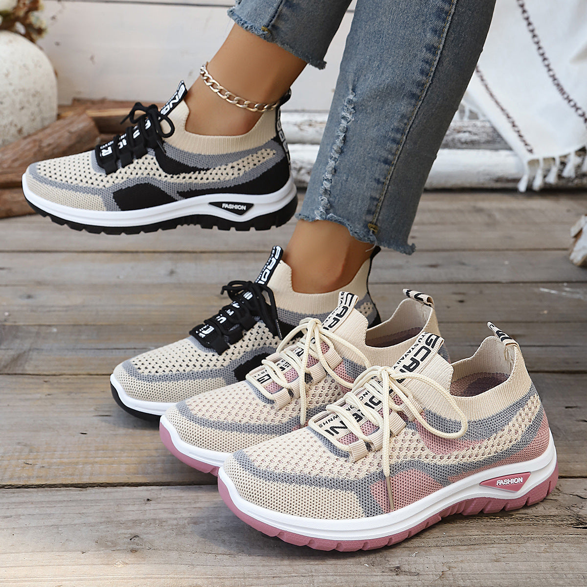 Women's Casual Sports Shoes Breathable Lightweight Soft Sole