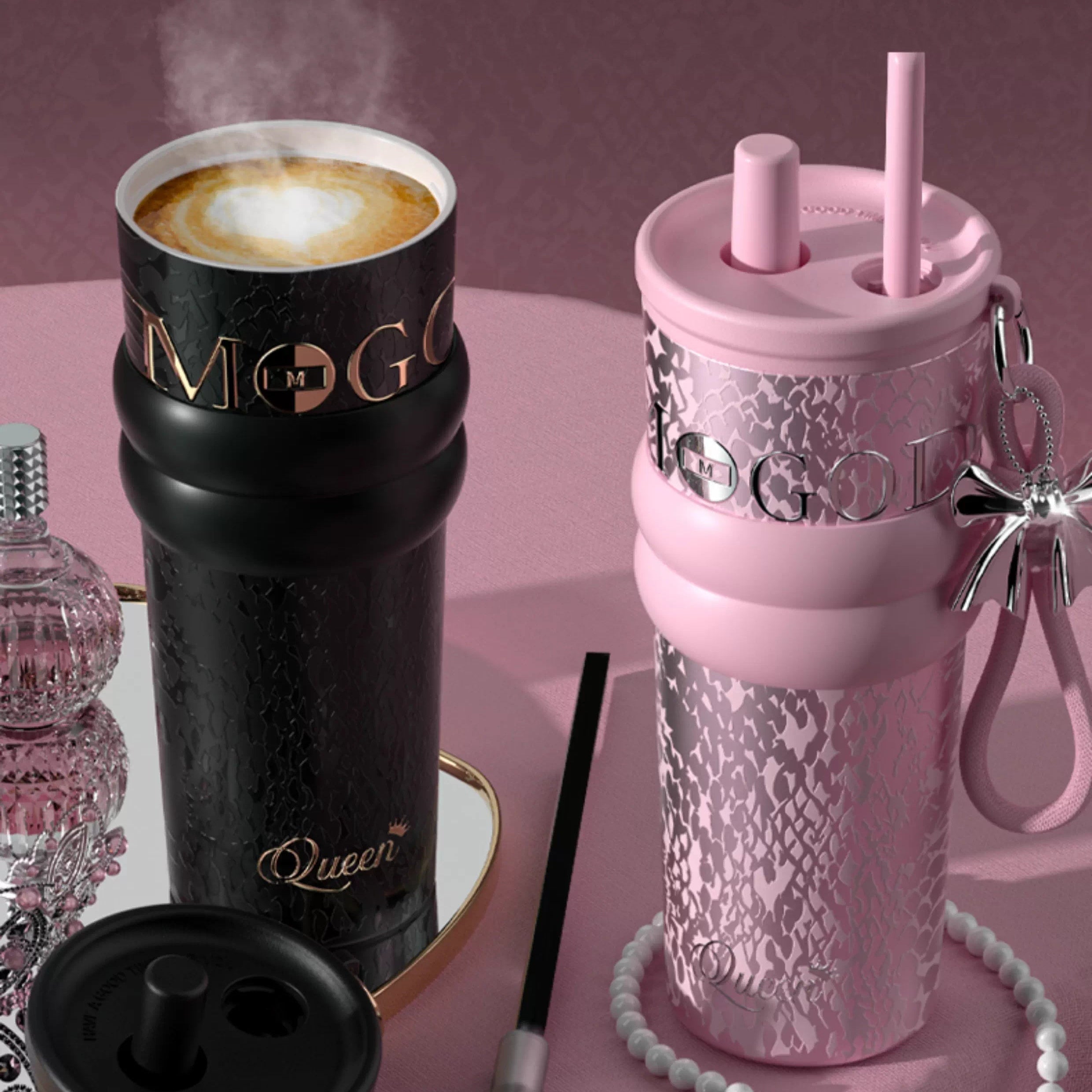 Light Luxury Premium Insulated Straw Water bottle