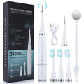 6 in 1 Ultrasonic Dental Scaler/Tartar Remover Electric Toothbrush: Teeth Plaque Cleaner, Whitening (Adult)