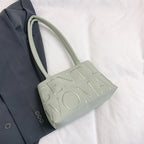 Gentle Woman Colorful Nylon Shoulder Bag  Letter Design Single Shoulder Women's Bag