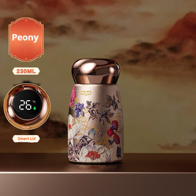 Smart Temperature Display Mushroom-Lid Insulated Bottle