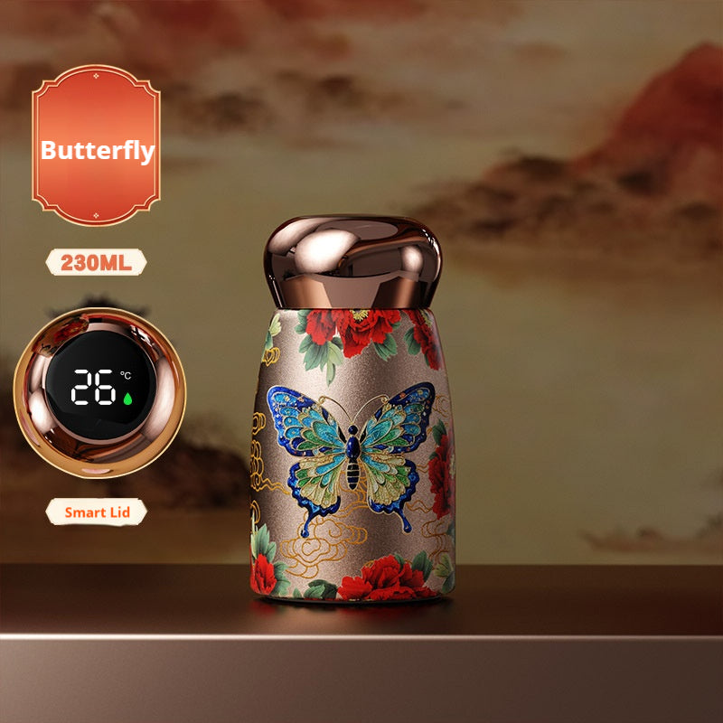 Smart Temperature Display Mushroom-Lid Insulated Bottle