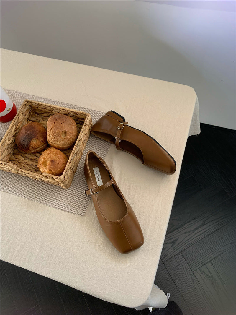 Women's New Vintage Square Toe Mary Jane Shoes