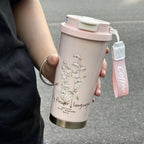GIANXI Lily Of The Valley Design Travel Portable Leakproof Water bottle