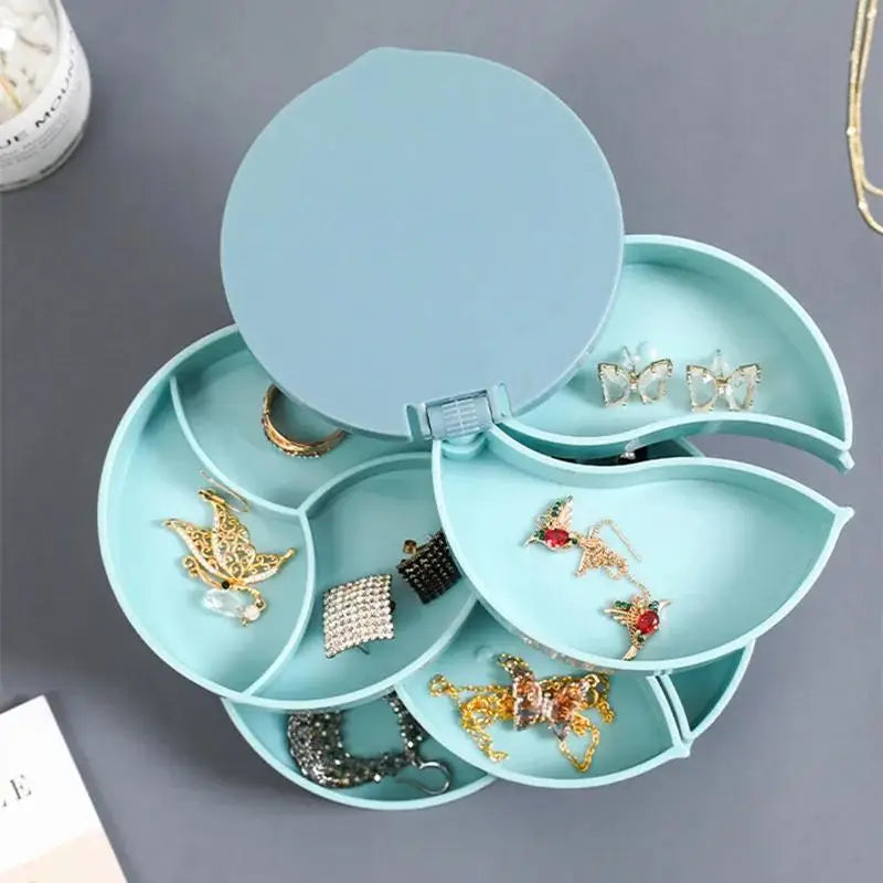 4 Layers Rotatable Jewelry Storage Box