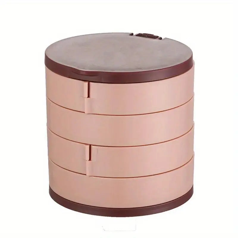 4 Layers Rotatable Jewelry Storage Box