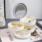 4 Layers Rotatable Jewelry Storage Box