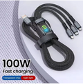 [🔥Hot sale] 100 W Fast - Charging 3 - in - 1 Data Cable