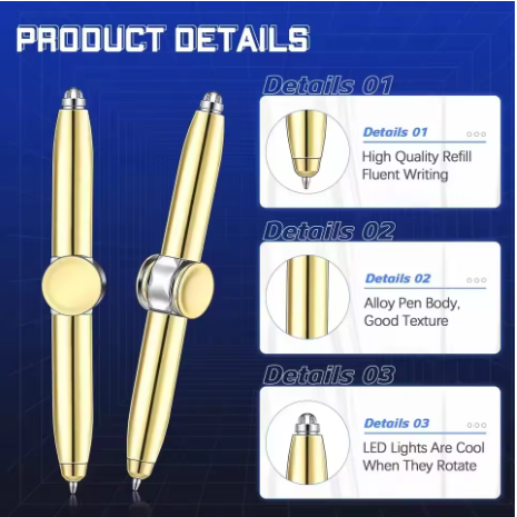 Finger Gyro Spinner Multi-function Gyroscope Pens/Two pens only 1099₹