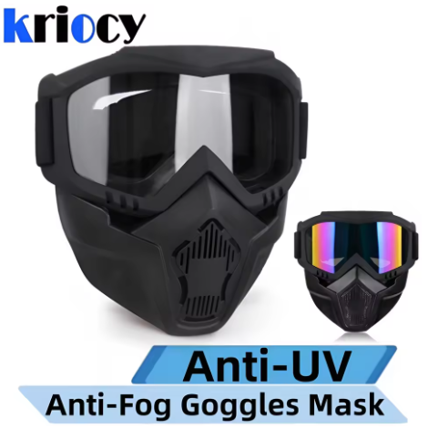 Special mask for welding and cutting (anti-glare, UV radiation, dust protection)