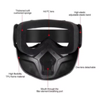 Special mask for welding and cutting (anti-glare, UV radiation, dust protection)