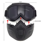 Special mask for welding and cutting (anti-glare, UV radiation, dust protection)