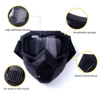 Special mask for welding and cutting (anti-glare, UV radiation, dust protection)