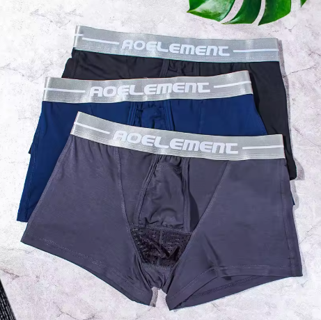 Men Boxer Shorts Bullet Separation Scrotum Support Bag Underwear