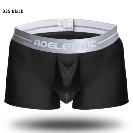 Men Boxer Shorts Bullet Separation Scrotum Support Bag Underwear