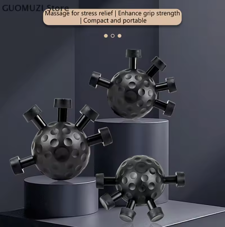 Black Finger Press Ball Grip Ball Hand Strengthener and Finger Grip Exerciser Ball