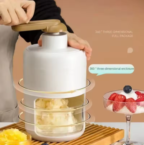 Diy Household Hand-Operated Shaved Ice Milk Shake