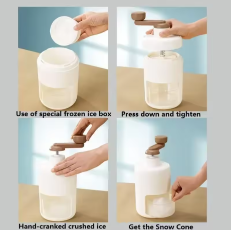 Diy Household Hand-Operated Shaved Ice Milk Shake