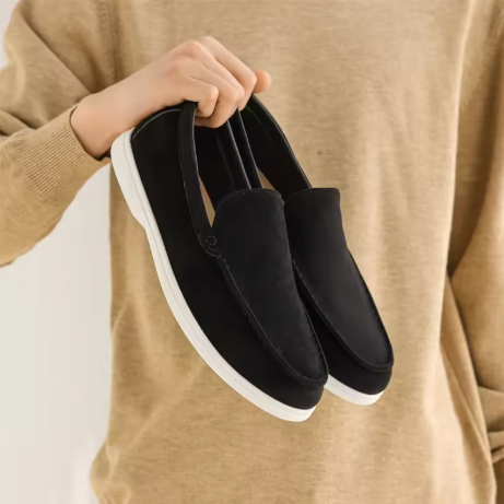 Monaco Suede Loafers Shoes  British Style Single Shoes