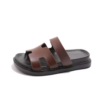 Kids Flat Shoes Slip on Child Girls Slippers Round Toes Thin Band Cross Sandals 2025