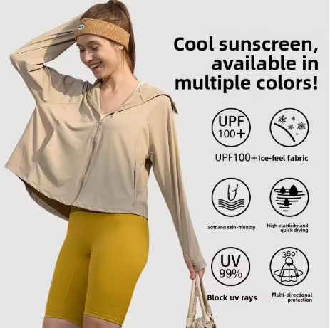 Summer Ice Sensation Women's Sun Protection Outerwear Breathable UV Protection