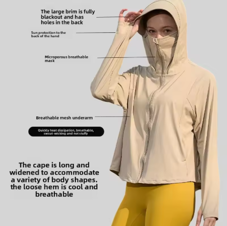 Summer Ice Sensation Women's Sun Protection Outerwear Breathable UV Protection