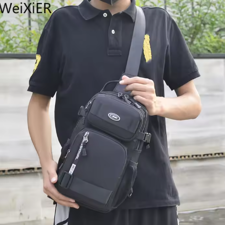Fashion Multifunction Men's Shoulder Bag Running Outdoor Sling Crossbody Bag