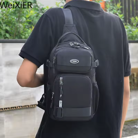 Fashion Multifunction Men's Shoulder Bag Running Outdoor Sling Crossbody Bag