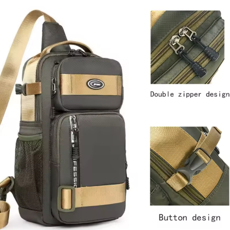 Fashion Multifunction Men's Shoulder Bag Running Outdoor Sling Crossbody Bag