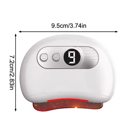 Electric Gua Sha Face Massager with Hot Stone Heating Vibration Facial Lifting Gua Sha Tool