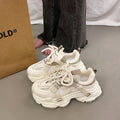 Women's Chunky Sneakers Breathable Mesh Platform Sports Shoes