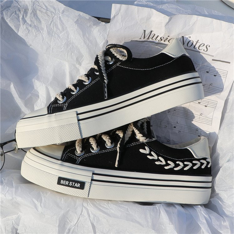 Womens Sneakers Ears of Wheat Platform Shoes