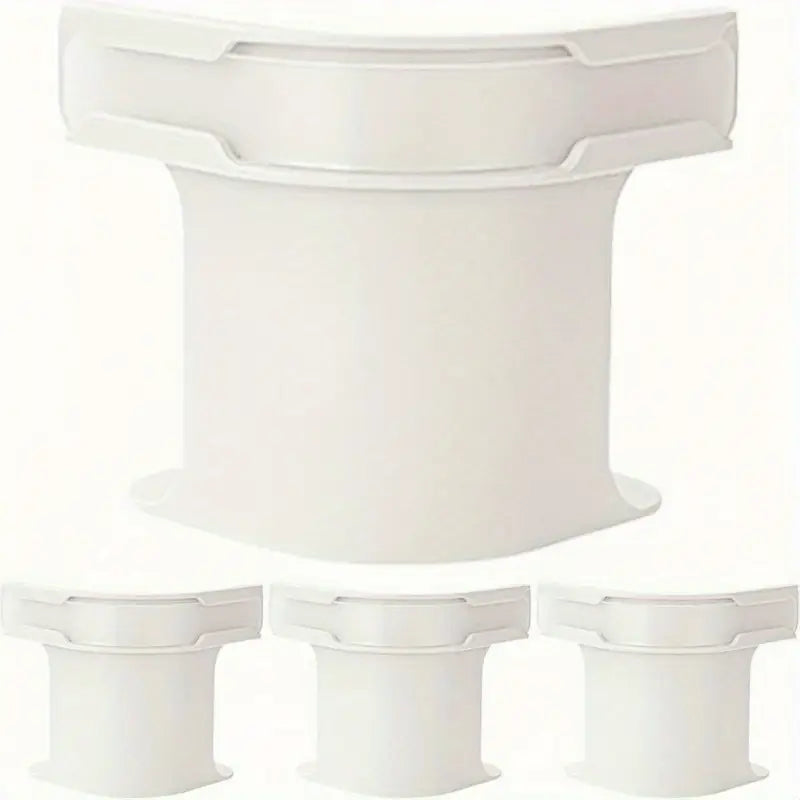 4pcs Gray Fitted Sheet Clips & Straps - Durable PP Plastic Corner Grips to Secure Mattress Fit