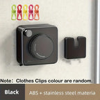 4.8M Retractable Clothesline Indoor/Outdoor Stainless Steel Non-Sagging Clothesline